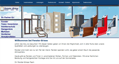Desktop Screenshot of fenster-tueren-briese.de